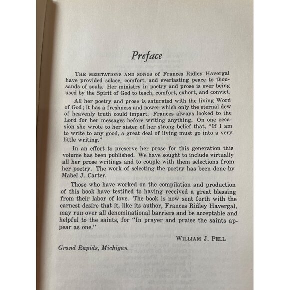 Frances Ridley Havergal "Opened Treasures" First Edition 1962 Loizeaux Brothers - Picture 7 of 10